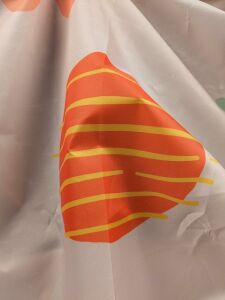 Banyo Perdesi 1x180x200 Tek Kanat Duş Perdesi Halka Hediyeli Duşakabin Perdesi Cuddly