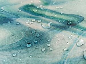 Banyo Perdesi 1x180x200 Tek Kanat Duş Perdesi Halka Hediyeli Duşakabin Perdesi Green Marble