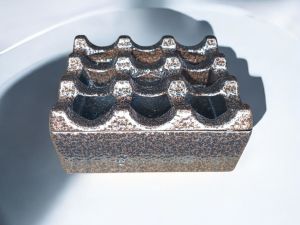 Zethome Kare Küllük Cafe Bronz Krom Kafe Kül Tablası