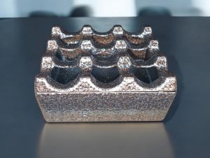 Zethome Kare Küllük Cafe Bronz Krom Kafe Kül Tablası