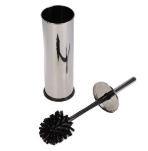 Paslanmaz Kapaksız Çöp Kovası Krom 5 Lt Ve Tuvalet Fırça Set