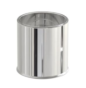 Paslanmaz Kapaksız Çöp Kovası Krom 5 Lt Ve Tuvalet Fırça Set
