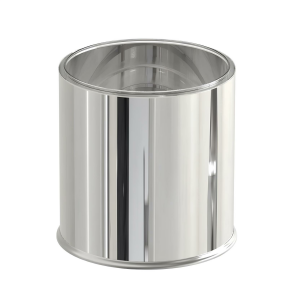 Paslanmaz Kapaksız Banyo Çöp Kovası Ofis Çöp Kovası 5 Lt Krom
