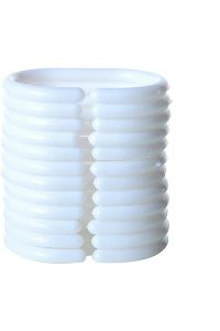 Banyo Duş Perde Halkası Kancası 20 Adet Perde Askısı Beyaz