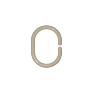 Banyo Duş Perde Halkası Kancası 20 Adet Perde Askısı Krem