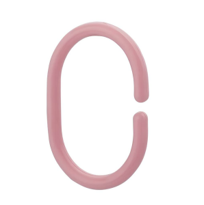 Banyo Duş Perde Halkası Kancası 20 Adet Perde Askısı Pembe