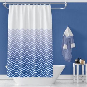 Banyo Perdesi 2x100x200 Çift Kanat Duş Perdesi Halka Hediyeli Duşakabin Perdesi 1870