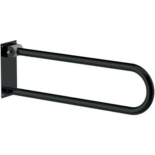 Yaşlı Ve Bedensel Engelli Mafsallı Tutunma Barı, Hastane Otel Paslanmaz Siyah Banyo Tutamağı