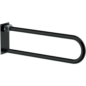 Yaşlı Ve Bedensel Engelli Mafsallı Tutunma Barı, Hastane Otel Paslanmaz Siyah Banyo Tutamağı