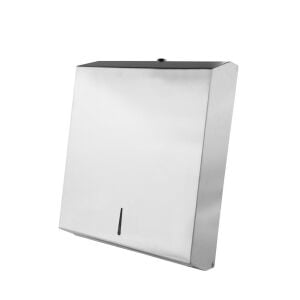 Paslanmaz Kağıt Havlu Dispanseri 400'lü Banyo Mutfak Otel Restorant Z Katlama Havluluk Z Kağıtlık Krom