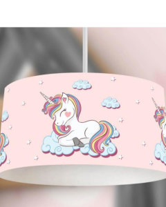 Genç Çocuk Odası Buluttaki Unicorn Çocuk Sarkıt Avize