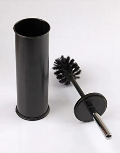 Zethome Paslanmaz Tuvalet Fırçası Banyo Fırçası Siyah