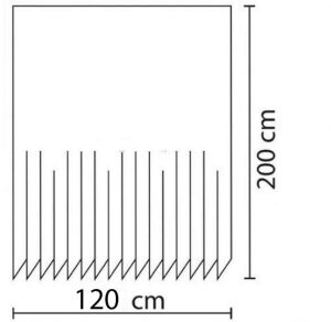 Banyo Paspas Ve Tek Kanat Duş Perdesi 1x120x200 Set Banyo Halısı Africa