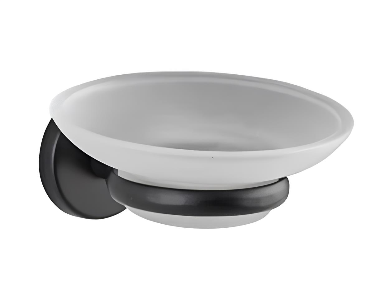 Yapışkanlı Banyo Mutfak Siyah Sabunluk