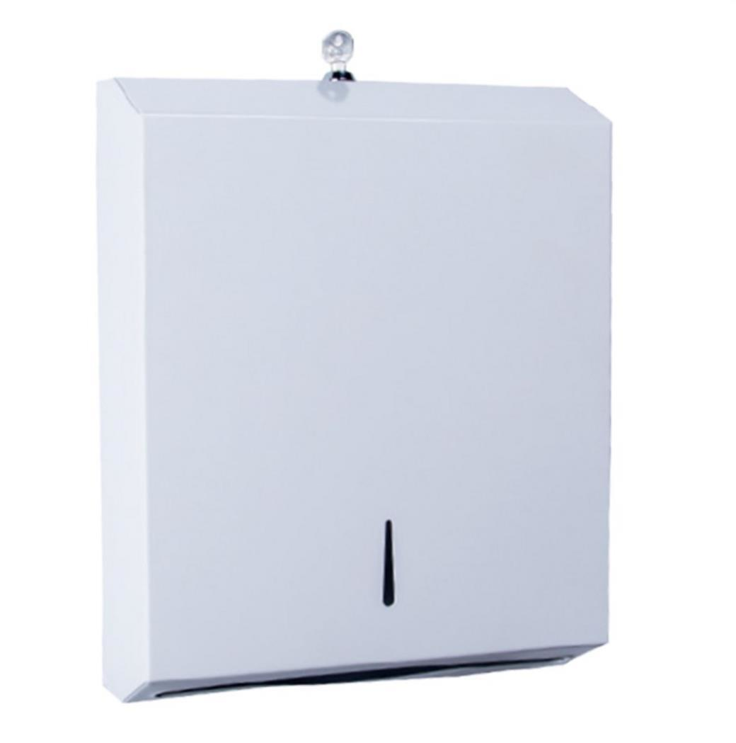 Paslanmaz Kağıt Havlu Dispanseri 200'lü Banyo Mutfak Otel Restorant Z Katlama Havluluk Beyaz