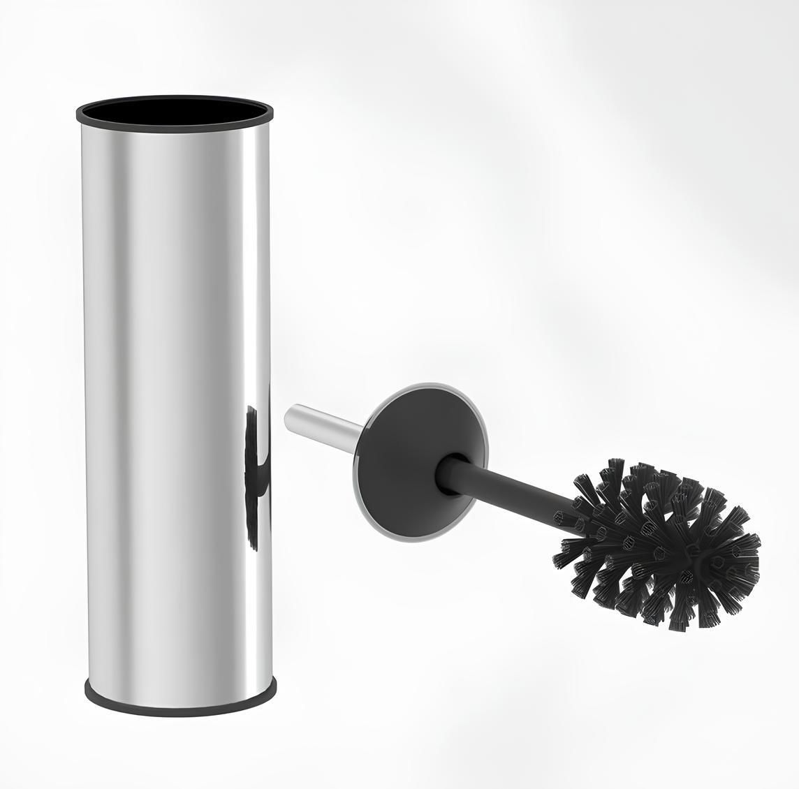 Paslanmaz Bombe Kapak Tuvalet Fırçası Banyo Fırçası