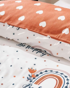 Be Happy Çift Taraflı Çocuk Nevresim Takımı 160x220 cm