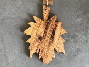 Zethome Zeytin Ağacı Ahşap Çınar Yaprağı Sunum Tahtası