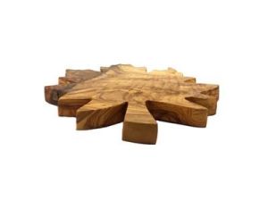 Zethome Zeytin Ağacı Ahşap Çınar Yaprağı Sunum Tahtası