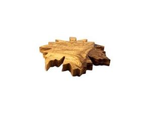 Zethome Zeytin Ağacı Ahşap Çınar Yaprağı Sunum Tahtası