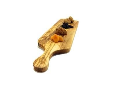 Zethome Zeytin Ağacı Ahşap Saplı Peynir Tahtası Küçük