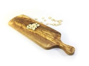 Zethome Zeytin Ağacı Ahşap Saplı Peynir Tahtası Küçük