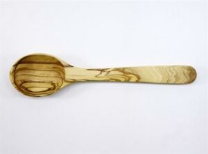 Zethome Zeytin Ağacı Ahşap Kısa Tencere Kaşığı