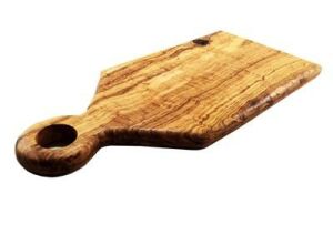 Zethome Zeytin Ağacı Ahşap Akçay Saplı Kesme Tahtası 43x19