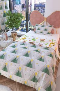 Zethome Kuş Vadisi Çift Taraflı Çocuk Nevresim Takımı 160x220 cm