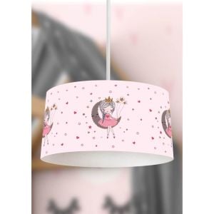 Genç Çocuk ve Bebek Odası Ay Kız Pudra Çocuk Sarkıt Avize