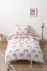 Zethome Bohem Gök Kuşağı Avize ve Çift Taraflı Çocuk Nevresim Takımı 160x220 cm Set