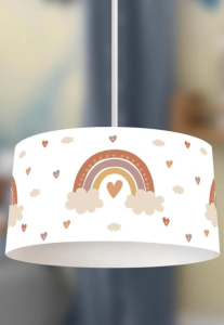 Zethome Bohem Gök Kuşağı Avize ve Çift Taraflı Çocuk Nevresim Takımı 160x220 cm Set