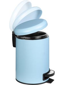 2'Li Mavi Banyo Seti (Çöp Kovası-Tuvalet Fırçası)