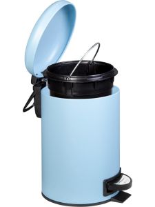 2'Li Mavi Banyo Seti (Çöp Kovası-Tuvalet Fırçası)