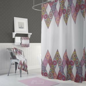 Banyo Perdesi 1x120x200 Tek Kanat Duş Perdesi Halka Hediyeli 10149