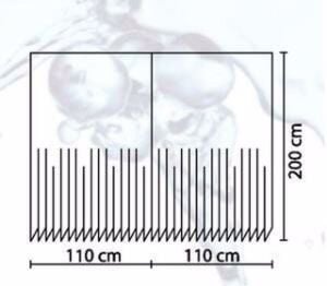 Banyo Perdesi 2x110x200 Çift Kanat Duş Perdesi Halka Hediyeli 4910