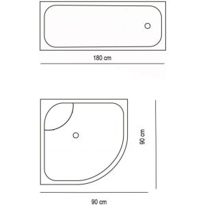 Banyo Perdesi 1x180x200 Tek Kanat Duş Perdesi Halka Hediyeli Duşakabin Perdesi 7017