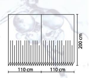 Banyo Perdesi 2x100x200 Çift Kanat Duş Perdesi Halka Hediyeli 3795