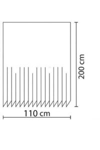 Banyo Duş Perdesi 4954 Karma 110x200 Perde Borusu Askı Aparatı 90x130 Hediyeli