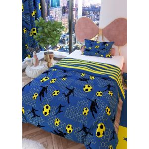 Zethome Taraftar Lacivert Çift Taraflı Çocuk Nevresim Takımı 160x220 cm