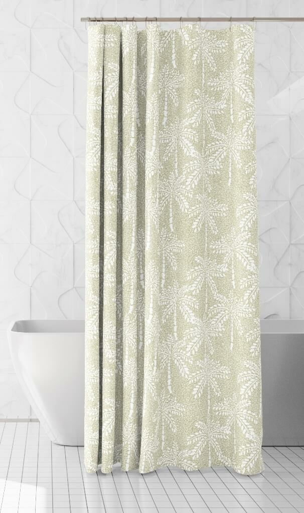 Banyo Perdesi 2x120x200 Çift Kanat Duş Perdesi Halka Hediyeli Duşakabin Perdesi 2319