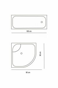 Banyo Perdesi Bej 1x180x200, Perde Borusu Askı Aparatı Köşe Boru Beyaz Hediyeli, Duş Perdesi Seti