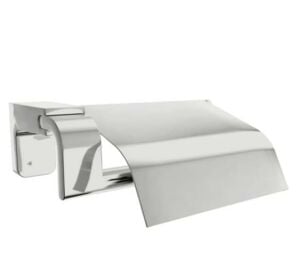 F1 Serisi Krom Paslanmaz Kare Havluluk ve Kapaklı Tuvalet Kağıtlık Banyo Seti