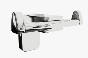 F1 Serisi Krom Paslanmaz Kapaklı Tuvalet Kağıtlık ve Bornoz Banyo Seti