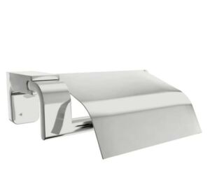 F1 Serisi Krom Paslanmaz Kapaklı Tuvalet Kağıtlığı ve Uzun Havluluk Banyo Seti