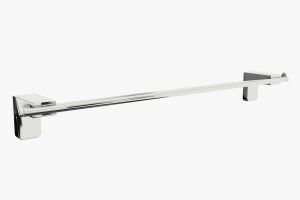 F1 Serisi Krom Paslanmaz Kapaklı Tuvalet Kağıtlığı ve Uzun Havluluk Banyo Seti