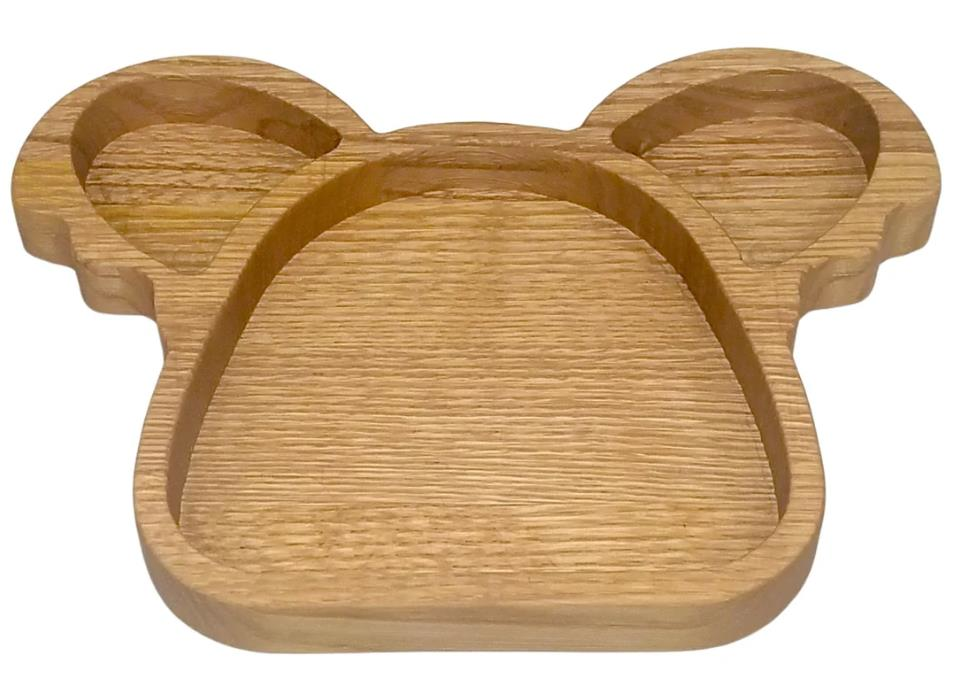 Zethome Ahşap Çocuk Tabak Koala