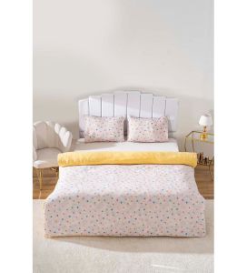 Çift Kişilik Nevresim Takımı Pamuklu Desenli Bonny 200x215 cm