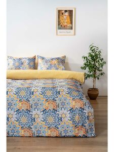 Çift Kişilik Nevresim Takımı Pamuklu Desenli Mandala 200x215 cm