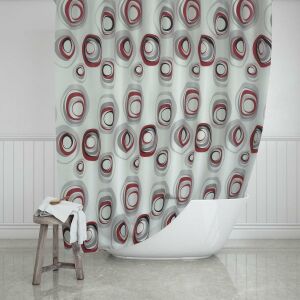 Banyo Perdesi 1x110x200 Tek Kanat Duş Perdesi Halka Hediyeli Duşakabin Perdesi 4954 Karma